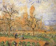 Camille Pissarro Farmland landscape oil